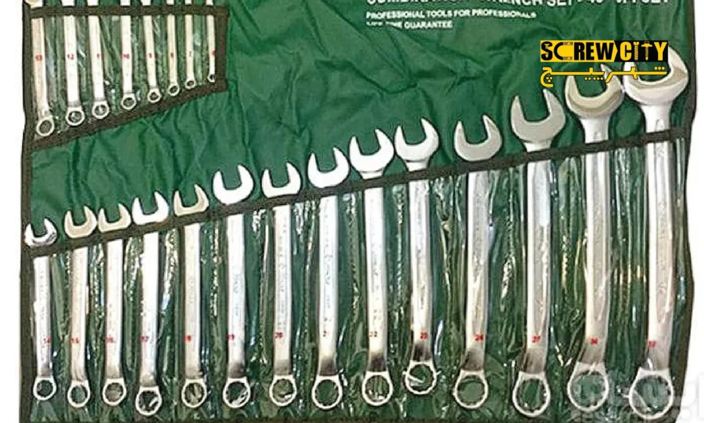 آچار یکسر تخت رینگی